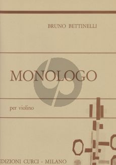 Bettinelli Monologo Violin solo