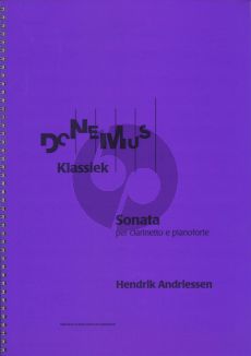 Hendrik Andriessen Sonate Klarinet-Piano