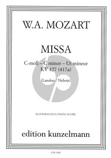 Mozart Missa c-Moll KV 427 Soli-Chor-Orchester (Klavierauszug) (H.C. Robbins Landon / Nebois)