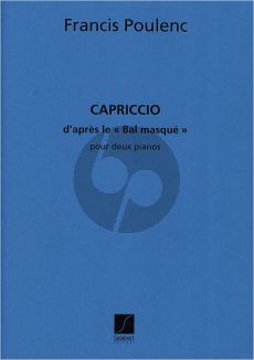 Poulenc Capriccio d'apres Le Bal Masque 2 Piano's