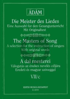 MASTERS OF SONG VOL.7C for High voice and Piano