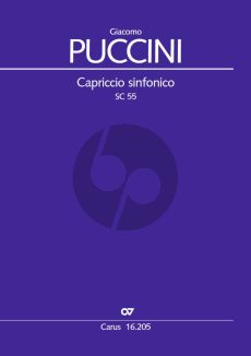 Puccini Capriccio Sinfonico SC 55 fur Orchester Partitur (Herausgegeben von by Dieter Schickling)