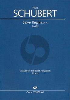 Schubert Salve Regina A-dur Op.153 D 676 (1819) Sopran solo-Str. KA