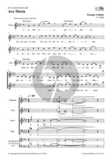 Arthur Ave Maria SATB