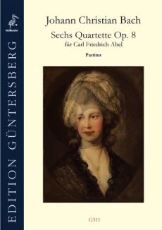 Bach Six Quartettos for Carl Friedrich Abel Op.8, (WarB B 51-56) Oboe(Fl./Vi.)-Vi.-Viola da G.(Va.)-Bc Score (edited by Thomas Fritzsch and Günter von Zadow)