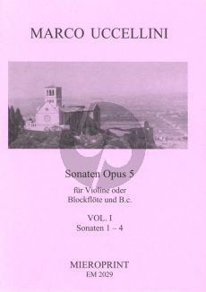 Uccellini Sonaten Op.5 Vol.2 No.5-8 Violine[Blockflote] und Bc (Generalbassaussetzung Winfried Michel)