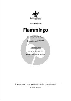 Mols Flammingo Snare Drum Duet (Snare Drum and Field Drum Muffled