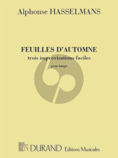 Hasselmans Feuilles d'Automne Harpe (3 Improvisations Faciles)