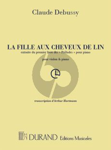 Debussy La Fille aux Cheveux de Lin Violon et Piano (Arthur Hartmann)