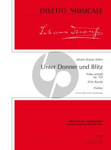 Strauss Unter Donner und Blitz Op.324 Orchester Partitur (Fritz Racek)