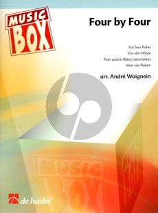 Waignein Four by Four for 4 Flutes (Score/Parts)