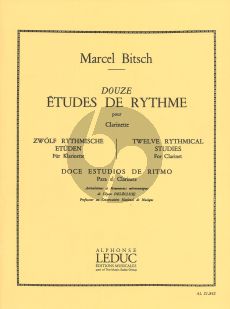 Bitsch 12 Etudes de Rythme Clarinette