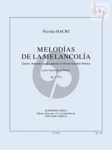 Melodias de la Melancolia Op.119a (Soprano-Pi.)