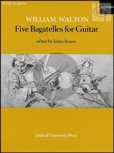 Walton 5 Bagatelles for Guitar (edited by Julian Bream)