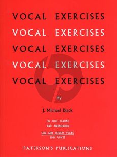 Diack Vocal Exercises (On Tone Placing and Enunciation) (Low and Medium Voices)