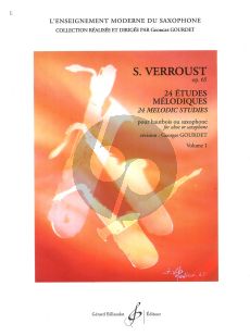 Verroust 24 Etudes Melodiques Op.65 Vol.1 (or Sax.)