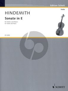 Hindemith Sonate E-dur (1935) fur Violine und Klavier (Grade 4 - 5)