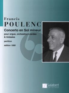 Poulenc Concerto G-minor for Organ,String Orchestra and Timpani Full Score