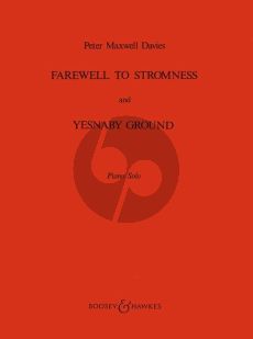 Maxwell Davies Farewell to Stromness and Yesnaby Ground Piano solo
