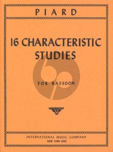 Piard 16 Characteristic Studies for Bassoon