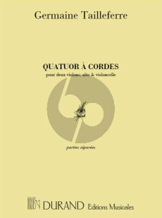 Tailleferre Quatuor a Cordes Parties