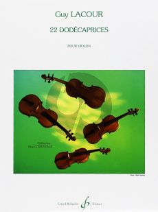 Lacour 22 Dodecaprices pour Violon (Difficile[8])