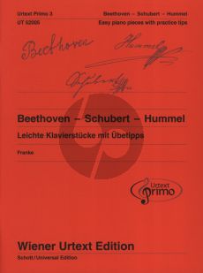 Album Urtext Primo Vool.3 Leichte Klavierstucke mit Ubetipps (Easy Piano Pieces with Practice Tips) (Beethoven- Schubert-Hummel) (edited by Nils Franke)