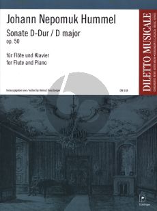 Hummel Sonate D-dur Op. 50 Flöte und Klavier (edited by Helmut Riesberger)