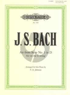 Bach Air on G string BWV 1068 Piano Solo (from the Orchestral suite No. 3 D-Major BWV 1068) (Transcribed for Piano Solo by T.A. Johnson)