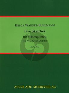 Warner-Buhlmann 5 Sketches Flöte, Oboe, Klarinette, Horn, Fagott (Part./Stimmen)