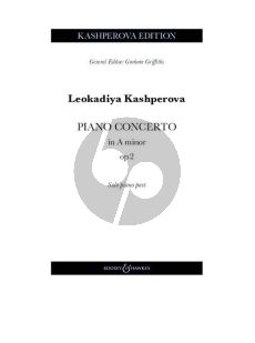 Kashperova Concerto a-minor Op. 2 Piano and Orchestra (Piano solo part)