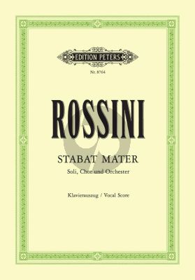 Stabat Mater 4 Soli-Choir-Orchestra Vocal Score