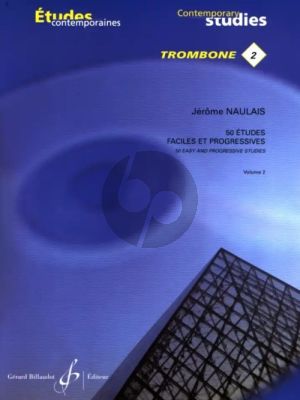 Naulais 50 Etudes Faciles & Progressives Vol. 2 Trombone (25 Etudes)