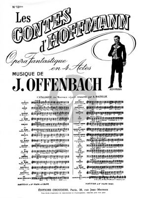 Offenbach Barcarolle (Soprano et Mezzo-Soprano) (D-major) et Piano (Contes d'Hoffman) (French)