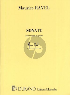 Ravel Sonate Sonate Violon-Piano