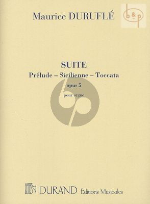 Suite Op.5 pour Orgue