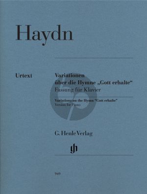 Variationen G-dur uber die Hymne "Gott erhalte" aus dem "Kaiserquartett" Hob.III:77