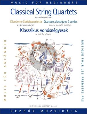 Classical String Quartets for Beginners (1st.Pos.) (Score/Parts) (edited by Árpád Pejtsik and Lajos Vigh)