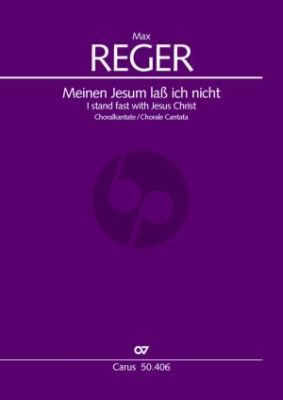 Reger Meinen Jesum lass ich nicht op. WoO V/4 Nr. 4 (Sopran-SATB-Gemeinde Gesang-Vi.-Va.-Orgel) (Partitur)