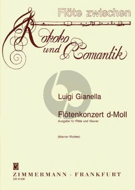 Gianella Konzert d-moll Flöte und Orchester (Klavierauszug) (Werner Richter)