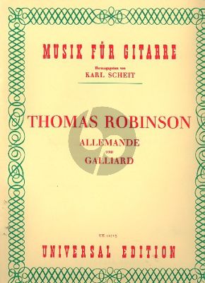 Allemande und Gaillarde Gitarre