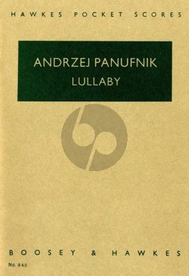 Panufnik Lullaby for 29 Stringed Instruments and 2 Harps (Study Score)