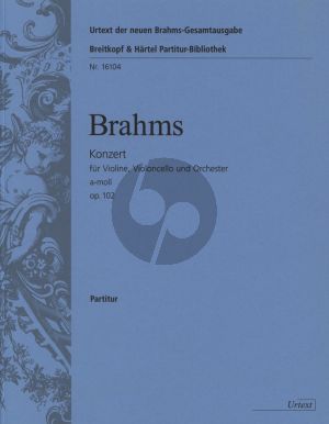 Brahms Konzert a-Moll Op.102 Violine-Violoncello-Orchester Partitur