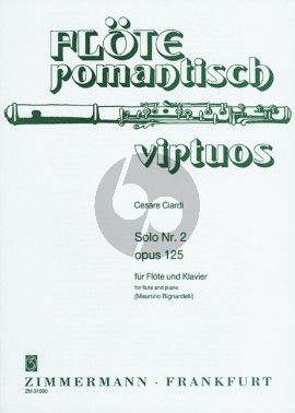 Ciardi 3 Soli No. 2 g-minor Op.125 Flute and Piano (ed­i­ted by Maurizio Bignardelli)