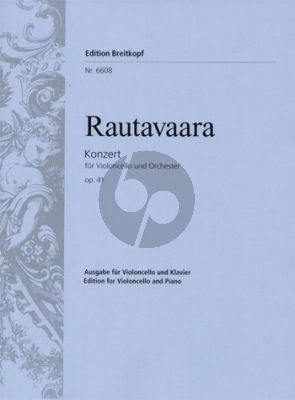 Rautavaara Konzert No.1 Op.41 Violoncello-Orchester Klavierauszug