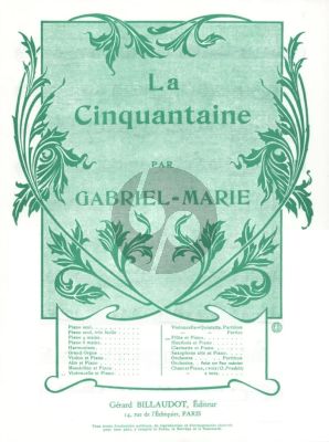 La Cinquantaine for Flute and Piano