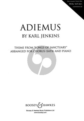 Jenkins Adiemus uit Songs of the Sanctuary for SATB-Piano