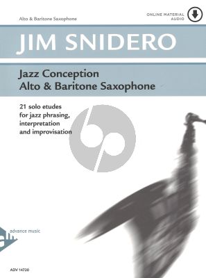 Snidero Jazz Conception Alto/Baritone Sax. (21 Etudes for Jazz Phrasing- Interpretation and Improvistation) (Bk-Cd)