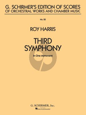 Harris Symphony No. 3 (In one Movement) (Study Score)