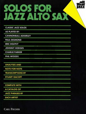 Solos for Jazz Alto Saxophone (Stuart Isacoff)